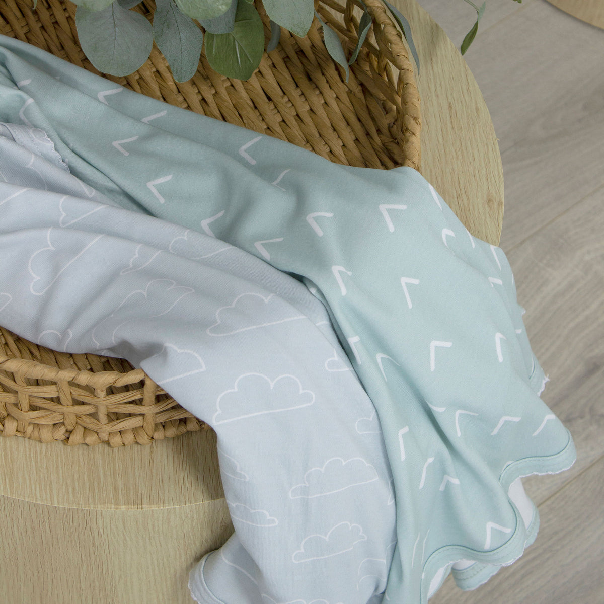 Nordic 2pk Jersey Wrap Dusty Sky/Mint - Bubba Blue Australia