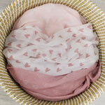 Nordic 3pk Muslin Wraps Dusty Berry/Rose - Bubba Blue Australia