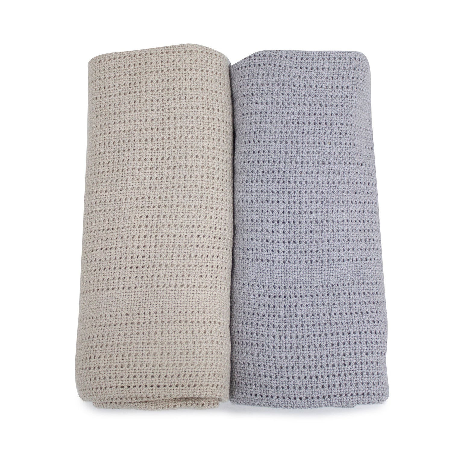 Nordic 2pk Cellular Blanket Grey/Sand - Bubba Blue Australia