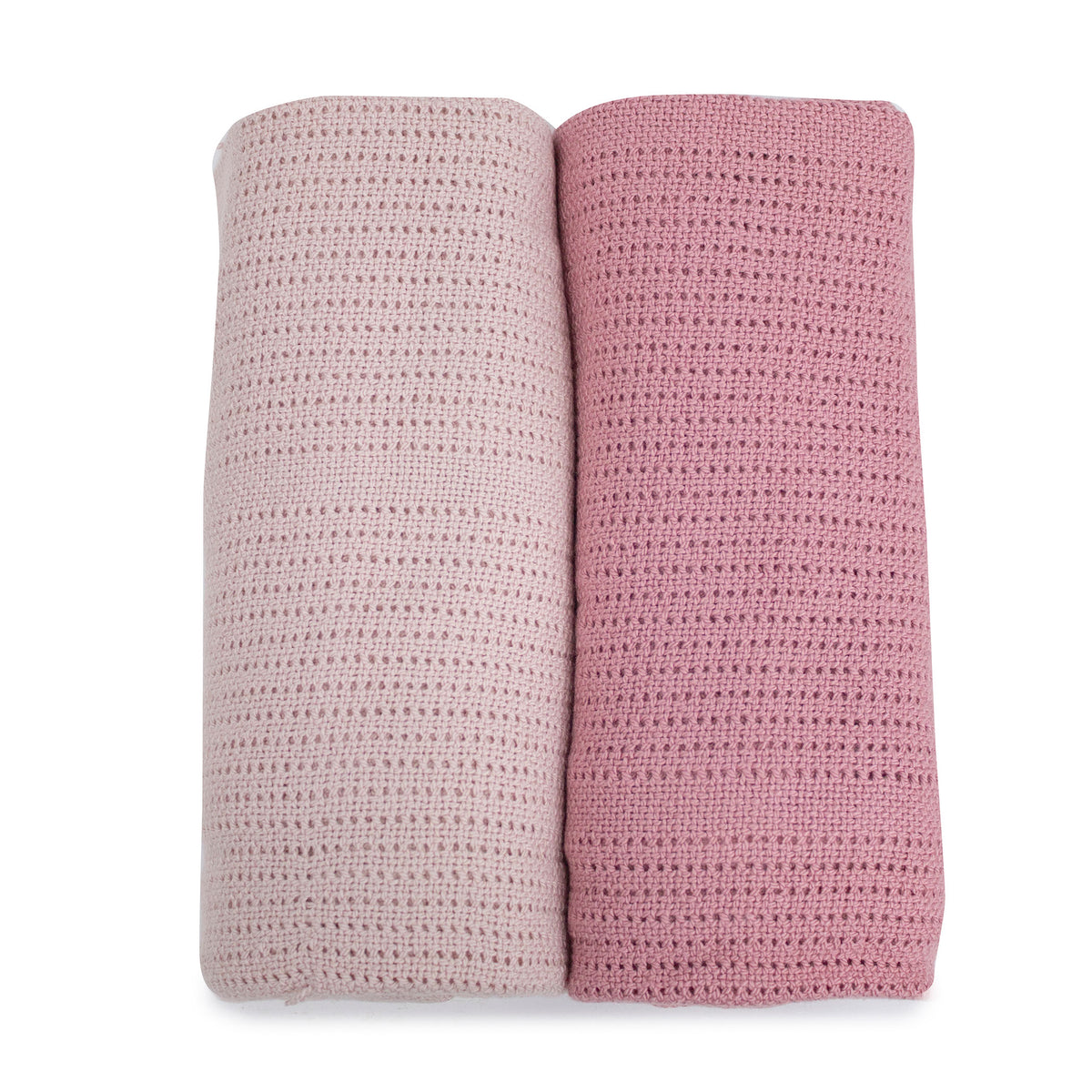 Nordic 2pk Cellular Blanket Dusty Berry/Rose - Bubba Blue Australia