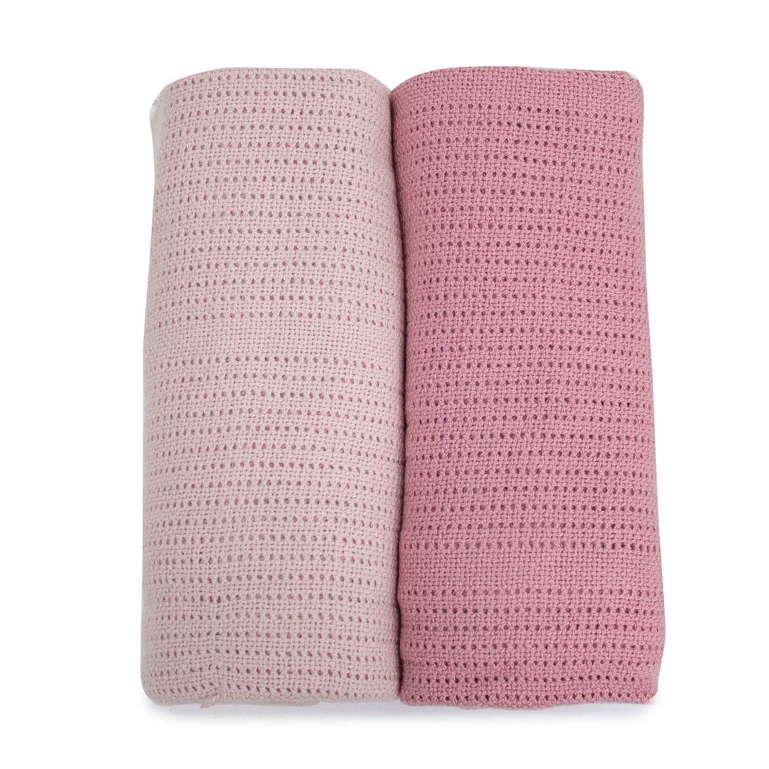 Nordic 2pk Cellular Blanket Dusty Berry/Rose - Bubba Blue Australia