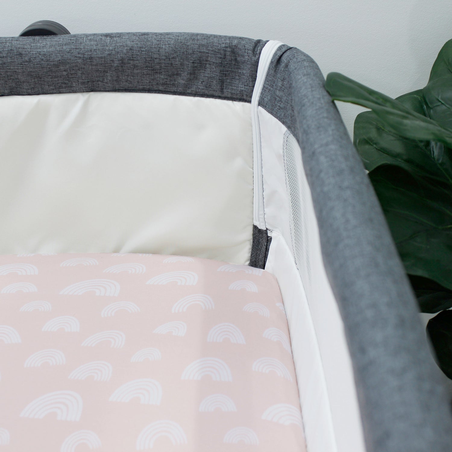 Nordic 2pk Jersey Co Sleeper/Bedside Sleeper Fitted Sheets Dusty Berry/Rose - Bubba Blue Australia