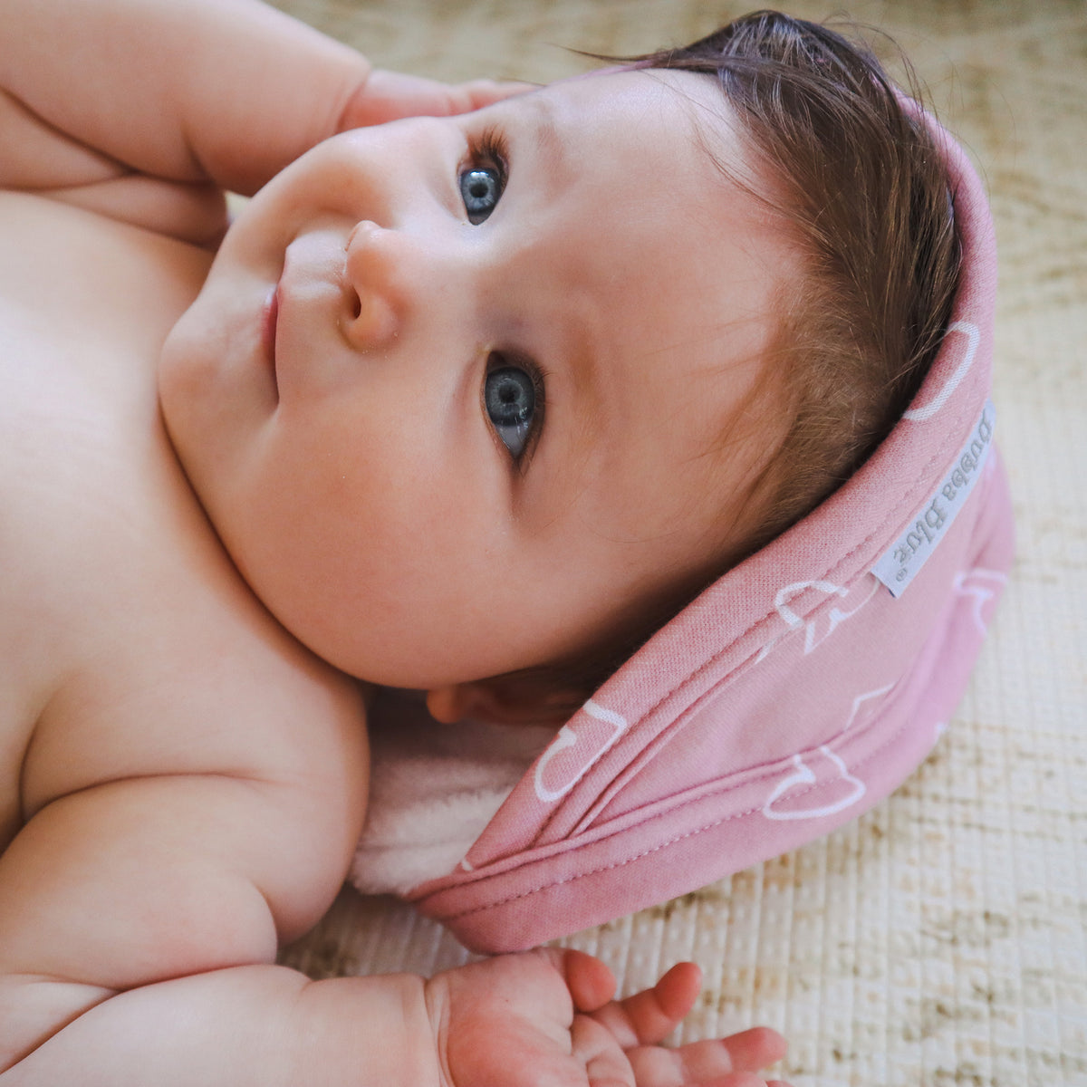 Nordic 2pk Hooded Towel Dusty Berry/Rose - Bubba Blue Australia