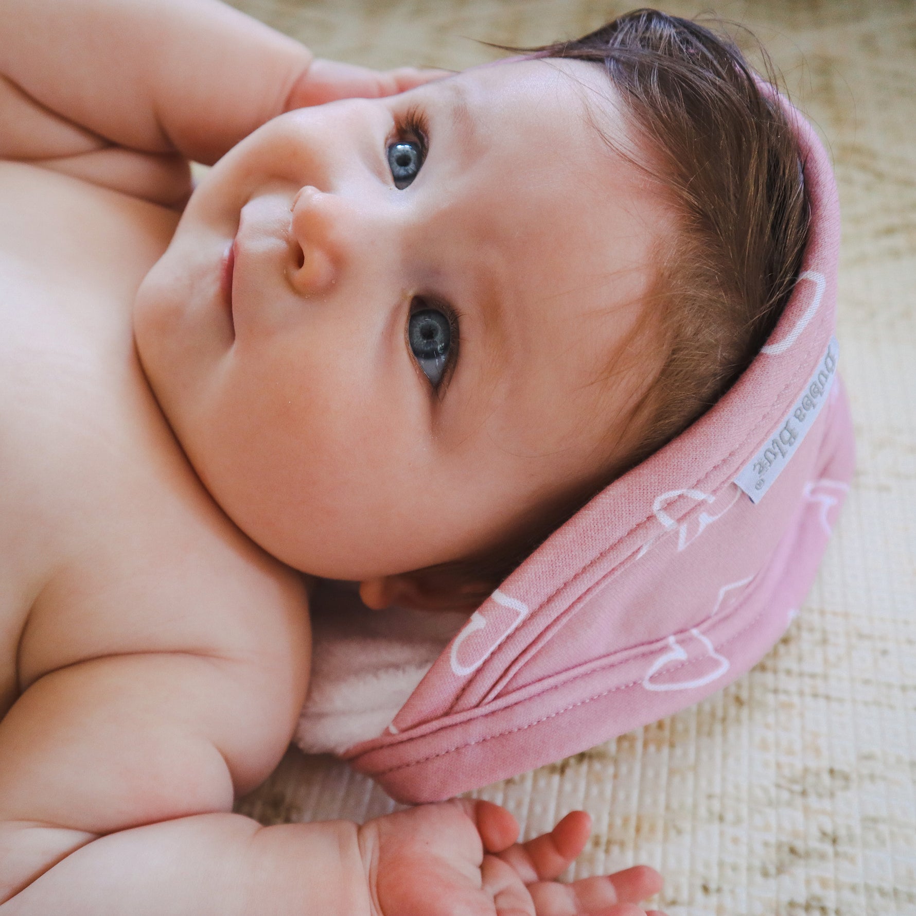 Nordic 2pk Hooded Towel Dusty Berry/Rose - Bubba Blue Australia