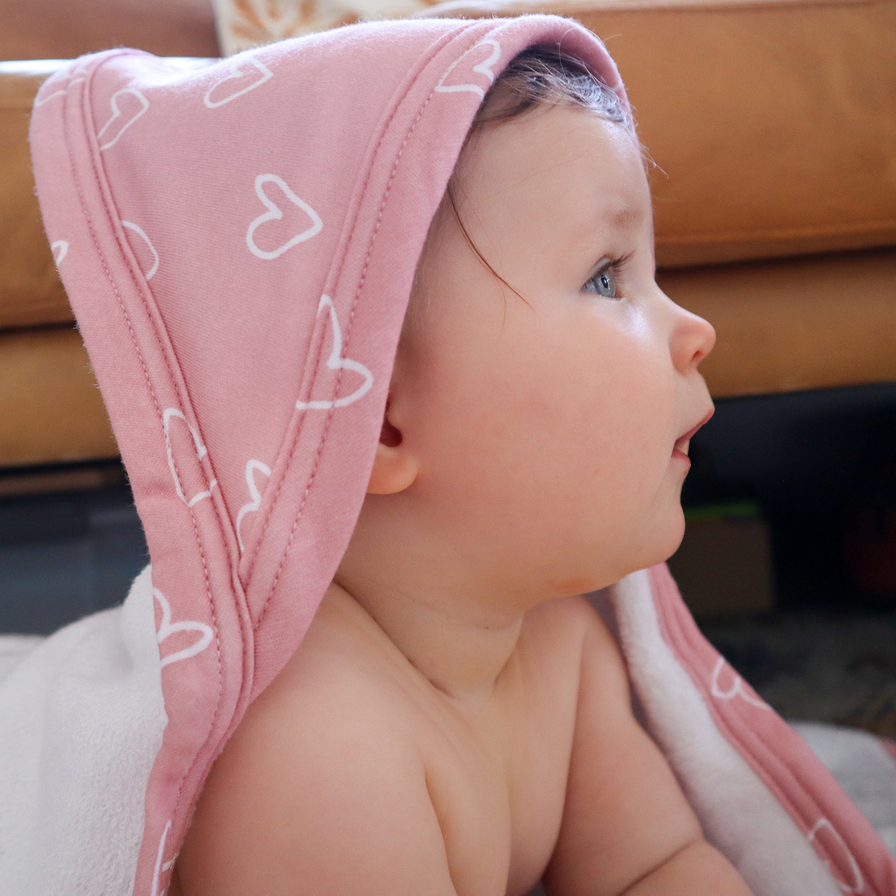 Nordic 2pk Hooded Towel Dusty Berry/Rose - Bubba Blue Australia