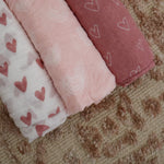 Nordic 3pk Muslin Wraps Dusty Berry/Rose - Bubba Blue Australia