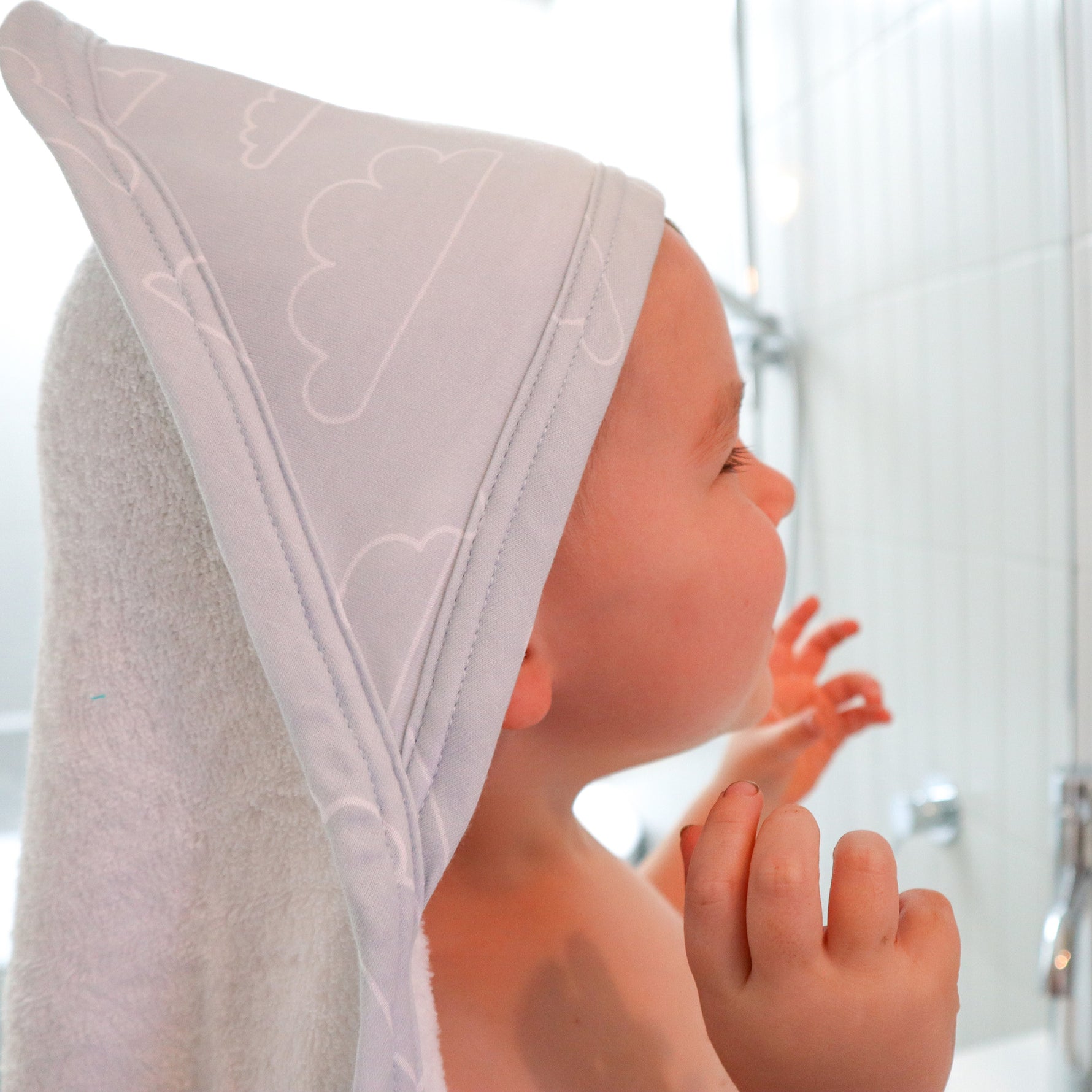 Nordic 2pk Hooded Towel Dusty Sky/Mint - Bubba Blue Australia