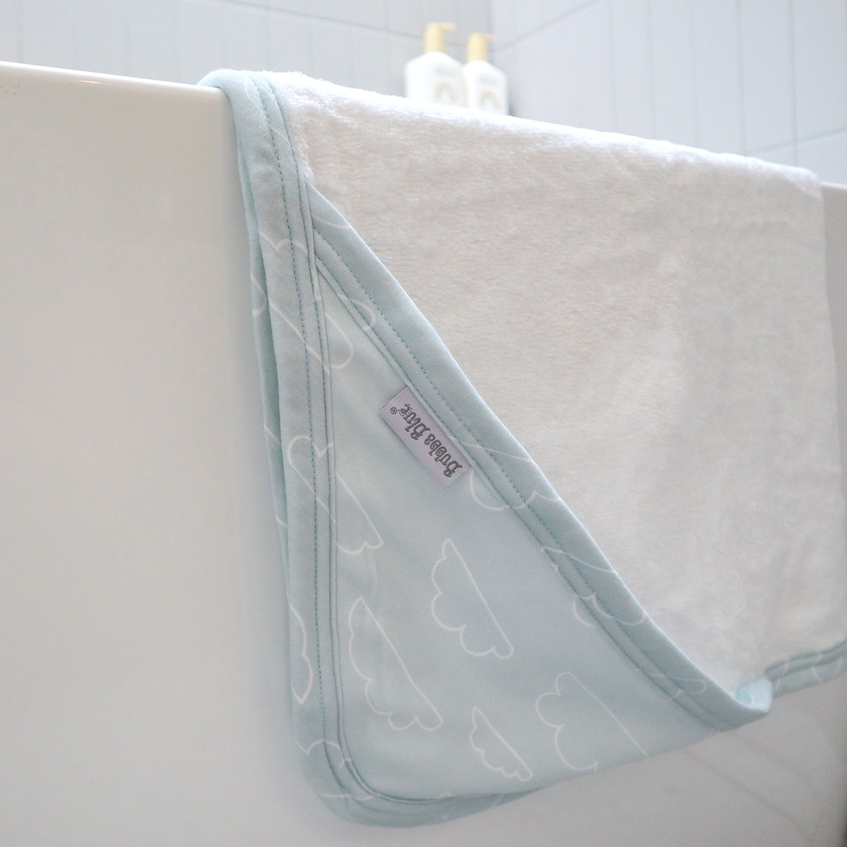 Nordic 2pk Hooded Towel Dusty Sky/Mint - Bubba Blue Australia