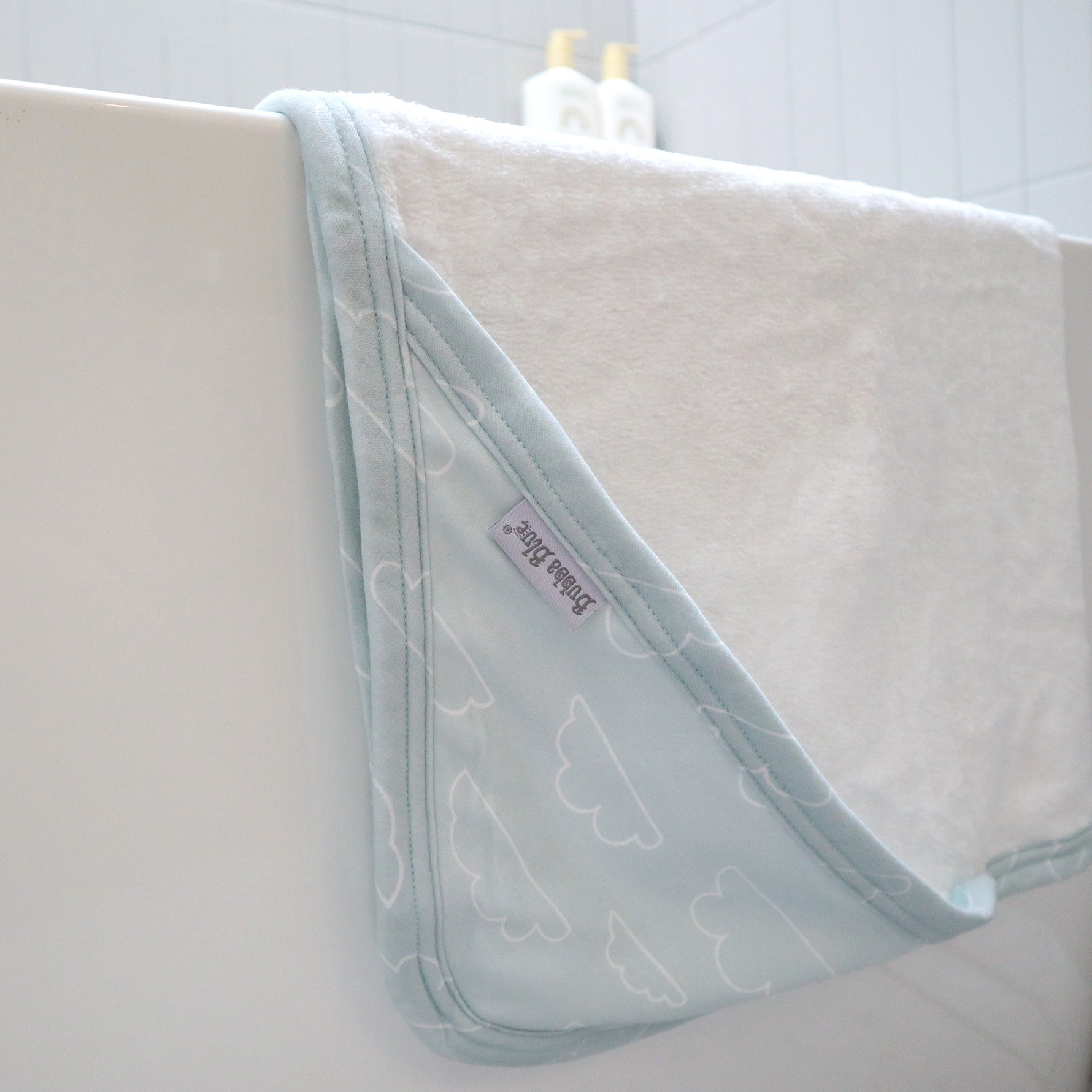 Nordic 2pk Hooded Towel Dusty Sky/Mint - Bubba Blue Australia