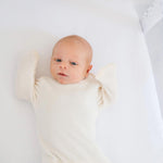 Bamboo White Co-sleeper Jersey Fitted sheet - Bubba Blue Australia